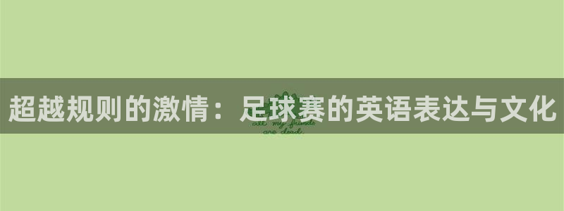 超越规则的激情：足球赛的英语表达与文化