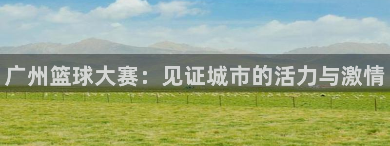 mk体育官方平台是什么：广州篮球大赛：见证城市的活力与激情